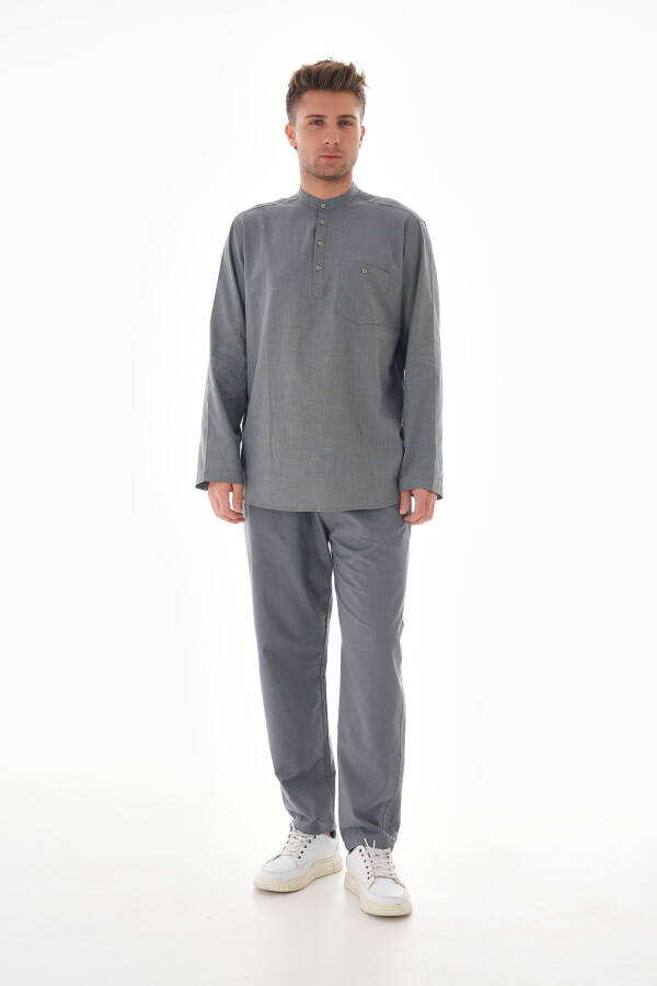 MEN LINEN HAJJ AND UMRAH SUIT - 1