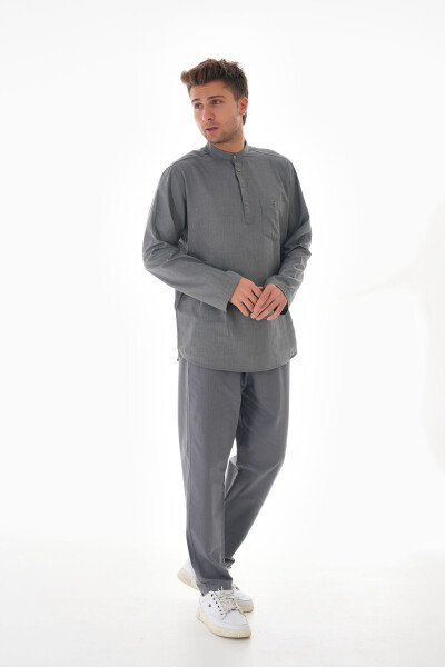 MEN LINEN HAJJ AND UMRAH SUIT - 3