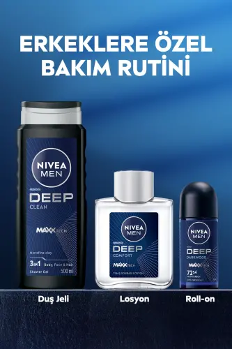 MEN Лосьон после бритья Deep Dimension Comfort 100ml, Мужской аромат, Высокая производительность - 7
