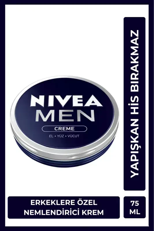 MEN Men's Cream 75ml, Intensive Moisturizer, Non-Greasy and Non-Sticky, Quickly Absorbs, Hand Body Face - 1