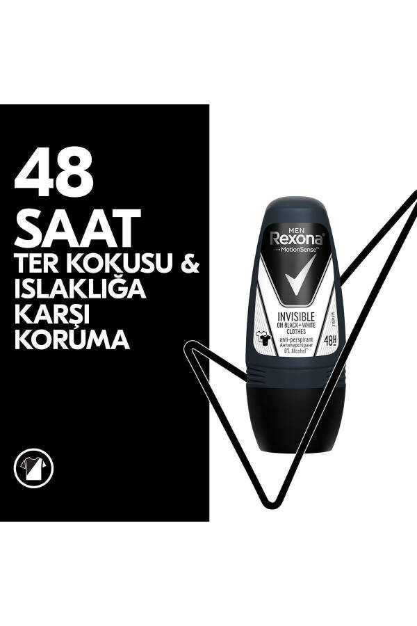 Men Motionsense Erkaklar uchun Roll On Deodoranti Qora va Oq Kiyimlarda Ko'rinmas 50 ml X2 - 3