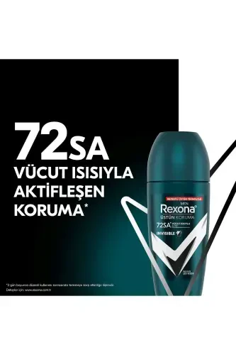 Men Motionsense Men's Roll On Deodorant Invisible On Black White Clothes 50 ml X2 - 3