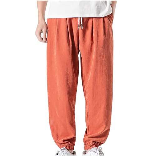 Men Pants Chino Tapered Jogger Pants Fashion Mens Athletic Workout Cinch Bottom Trousers Casual Cargo Pants Loose Fit - 1