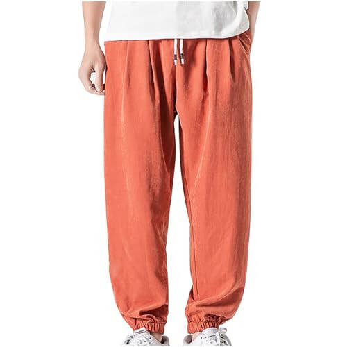 Men Pants Chino Tapered Jogger Pants Fashion Mens Athletic Workout Cinch Bottom Trousers Casual Cargo Pants Loose Fit - 1