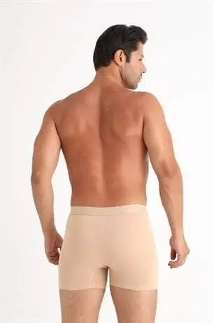 Men Skin Color Invisible Boxer 6-Pack See-Through Proof Cotton Lycra Soft and Flexible - 7