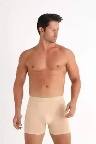 Men Skin Color Invisible Boxer 6-Pack See-Through Proof Cotton Lycra Soft and Flexible - 4