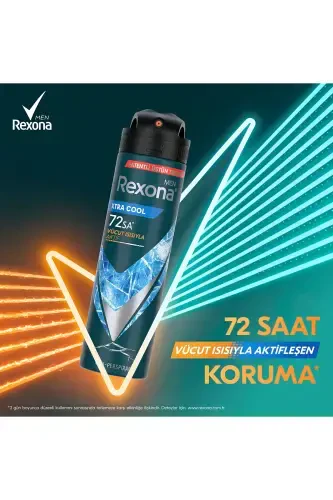 Men Spray Deodorant Xtra Cool 72 Hours Non-Stop Superior Protection 150 ml X3 - 3