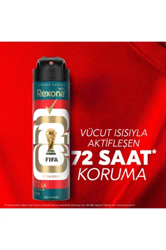 Men Spray Deodorant Xtra Cool 72 Hours Non-Stop Superior Protection 150 ml X3 - 3