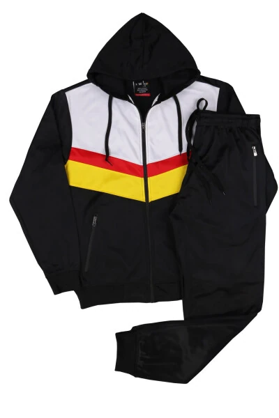 MEN SUPPER THRICE BLAZED JOGGER SPRING HOODED TRACKSUIT WITH DRAWSTRINGS SMALL TO 4XL- - FORT