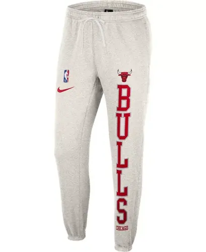 Menlar kulrang, qizil Chikago Bulls 75 yillik yubiley Kortsayd Fleece shimlar - NIKE (1)