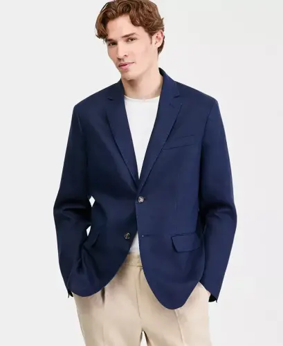 Men's 100% Linen Blazer, Created for Modazone - 3