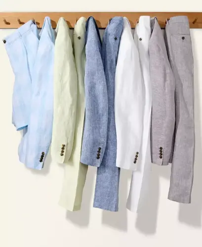 Men's 100% Linen Blazer, Created for Modazone - 8