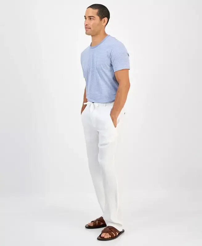 Men's 100% Linen Pants, Created for Modazone - 2