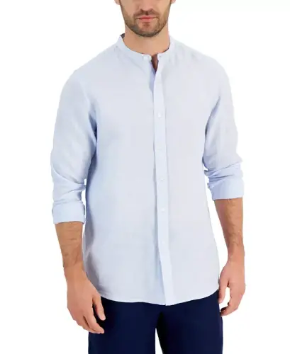 Men's 100% Linen Shirt, Created for Modazone - 1