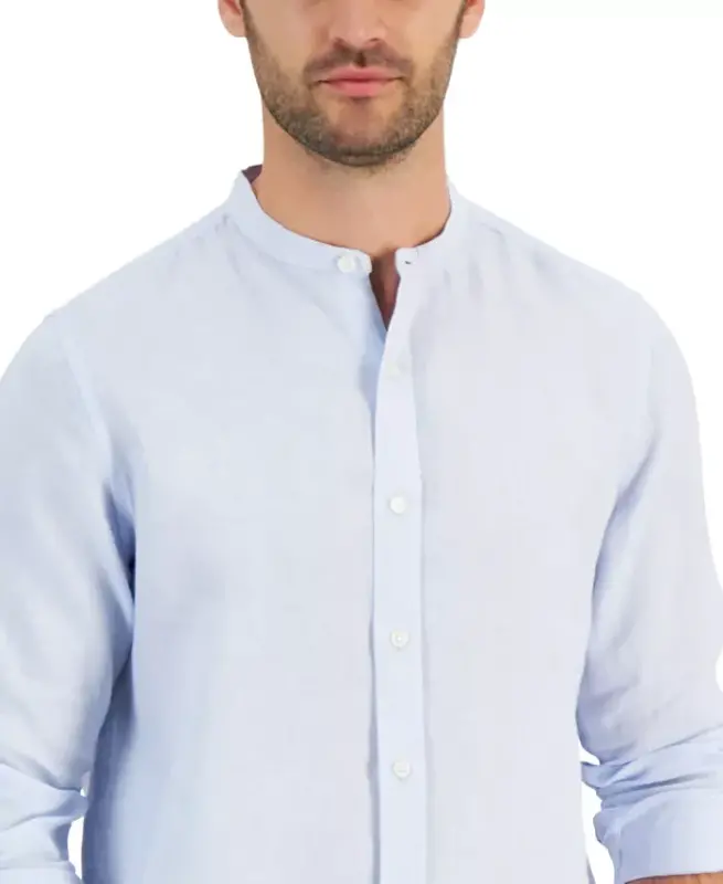 Men's 100% Linen Shirt, Created for Modazone - 3