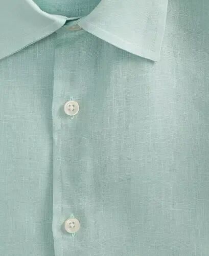 Men's 100% Linen Shirt, Created for Modazone - Beige - 3