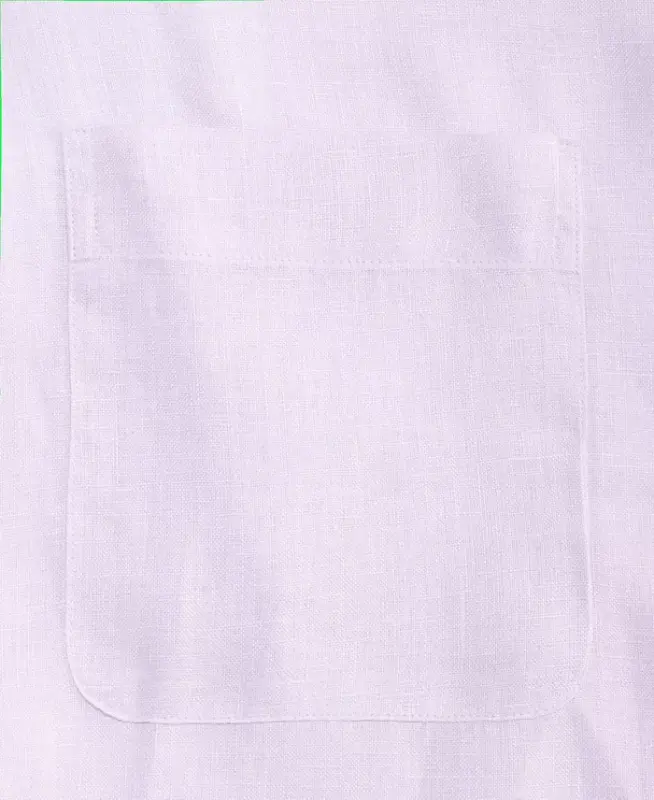 Men's 100% Linen Shirt, Created for Modazone - Lilac Orchid - 4