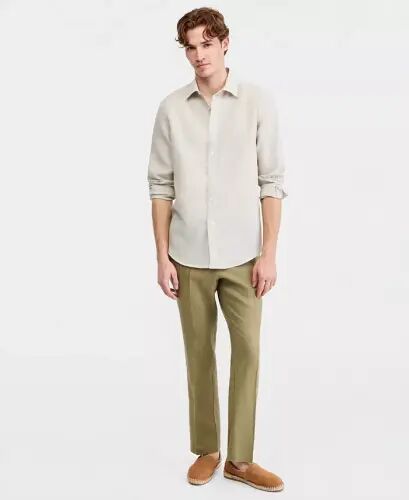 Men's 100% Linen Shirt, Created for Modazone - Mossy Oak - 5