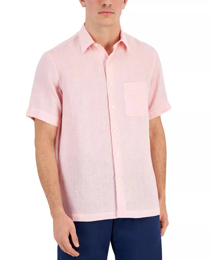 Men's 100% Linen Shirt, Created for Modazone Peony Cupcake - 1