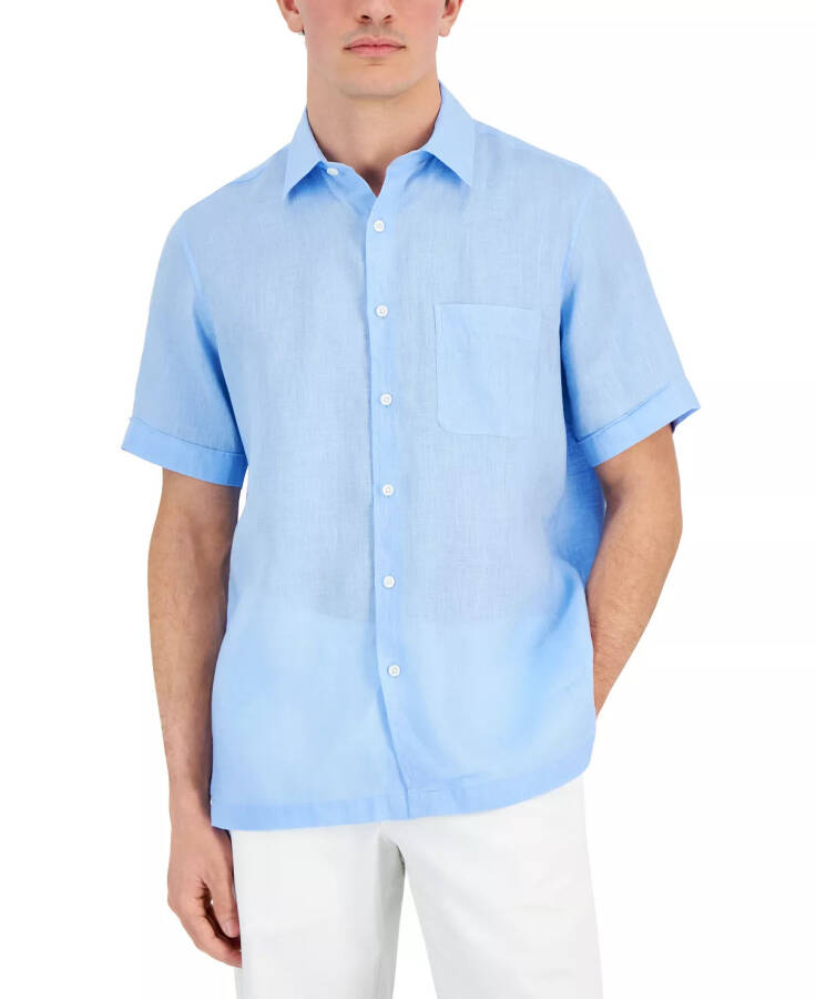 Men's 100% Linen Shirt, Created for Modazone Peri Glaze - 1