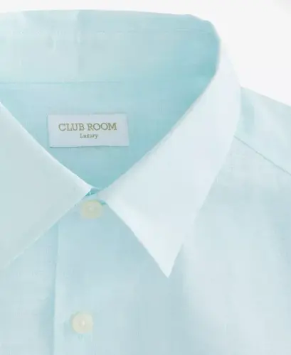 Men's 100% Linen Shirt, Created for Modazone - Saltwater Slide - 3