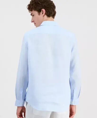 Men's 100% Linen Shirt, Created for Modazone - Spacious Skies - Club Room (1)