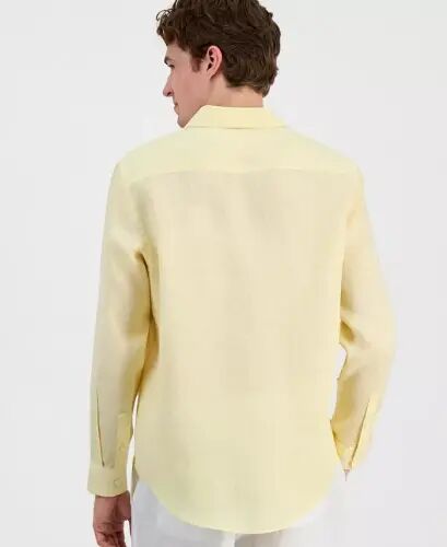 Men's 100% Linen Shirt, Created for Modazone - Sunshine Day - CLUB ROOM (1)