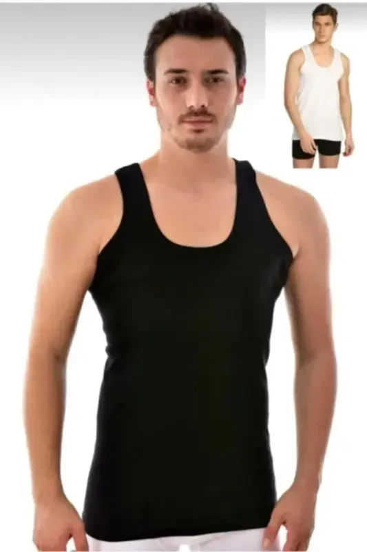 Men's 12-Pack Assorted Cotton Undershirt 100% Cotton New Season-mixed - 1