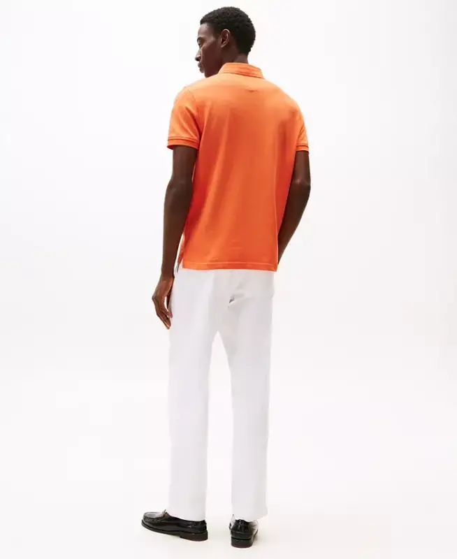 Men's 1985 Slim Fit Polo Shirt-Brilliant Orange - 4