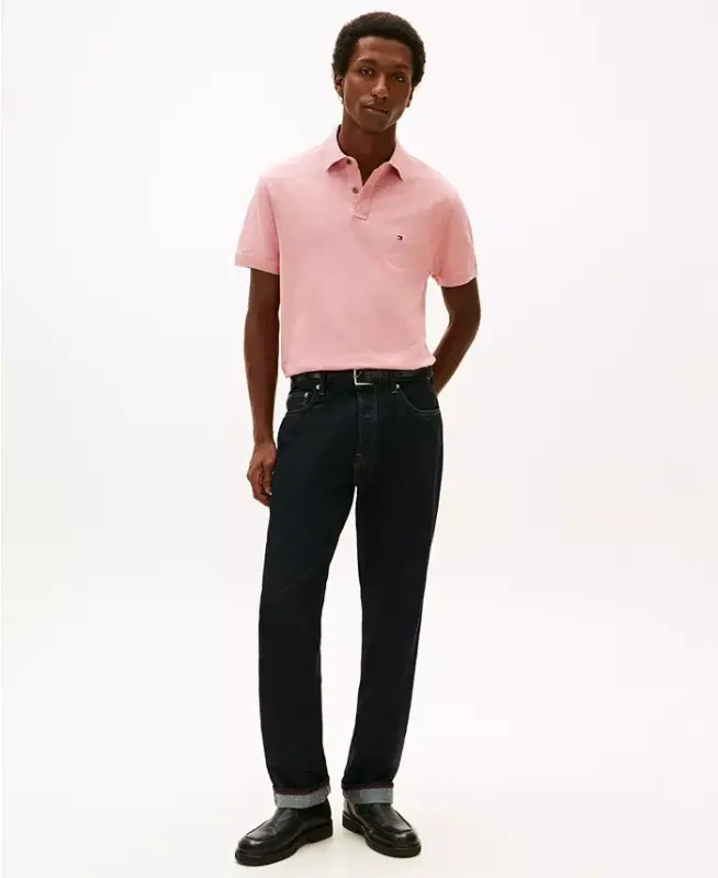 Men's 1985 Slim-Fit Polo Shirt - Camelia Blush Heather - 2