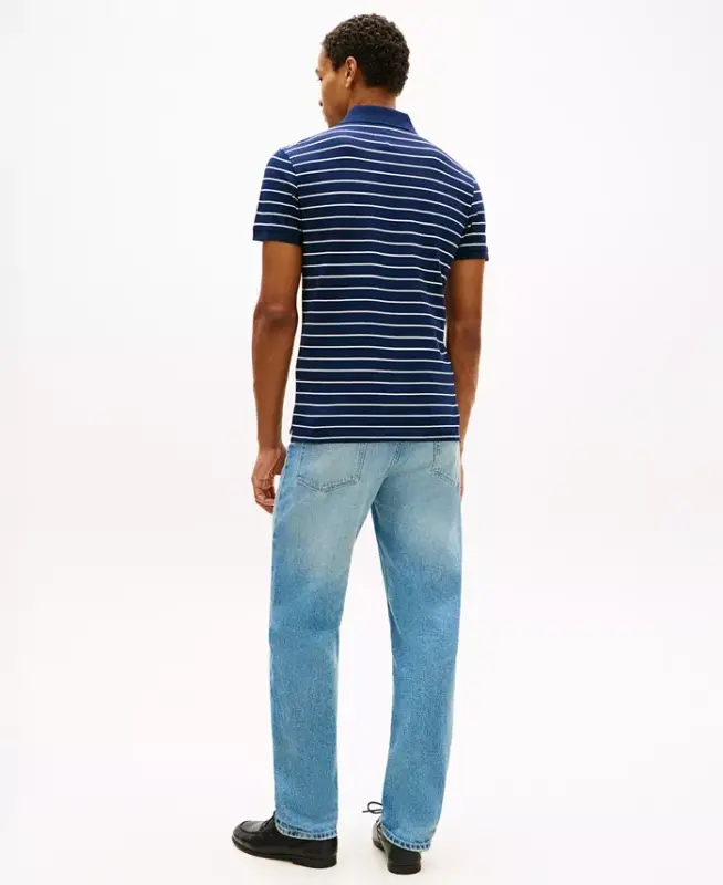 Men's 1985 Slim-Fit Polo Shirt - Carbon Navy / Ivory Petal - 4