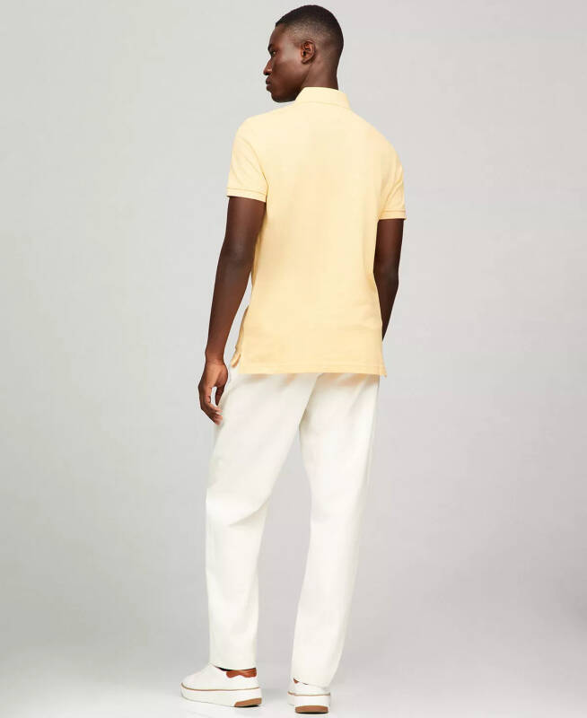 Men's 1985 Slim Fit Polo Shirt-Citronella Heather - 5