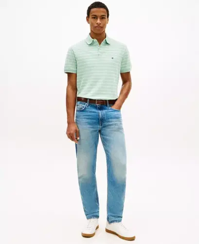 Men's 1985 Slim-Fit Polo Shirt - Crushed Mint / White - 3