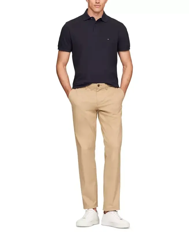 Men's 1985 Slim Fit Polo Shirt-Desert Sky Heather - 2