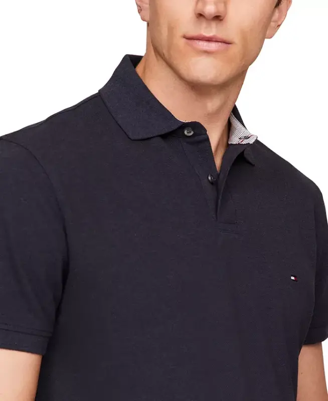 Men's 1985 Slim Fit Polo Shirt-Desert Sky Heather - 3