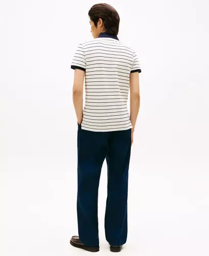 Men's 1985 Slim-Fit Polo Shirt - Ivory Petal / Desert Sky - 4