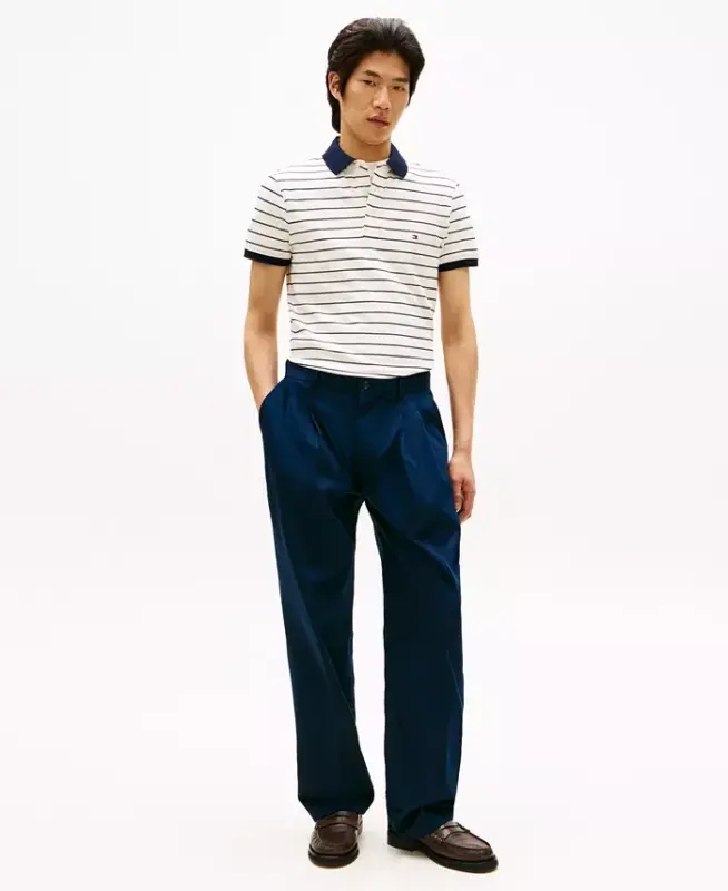 Men's 1985 Slim-Fit Polo Shirt - Ivory Petal / Desert Sky - 2