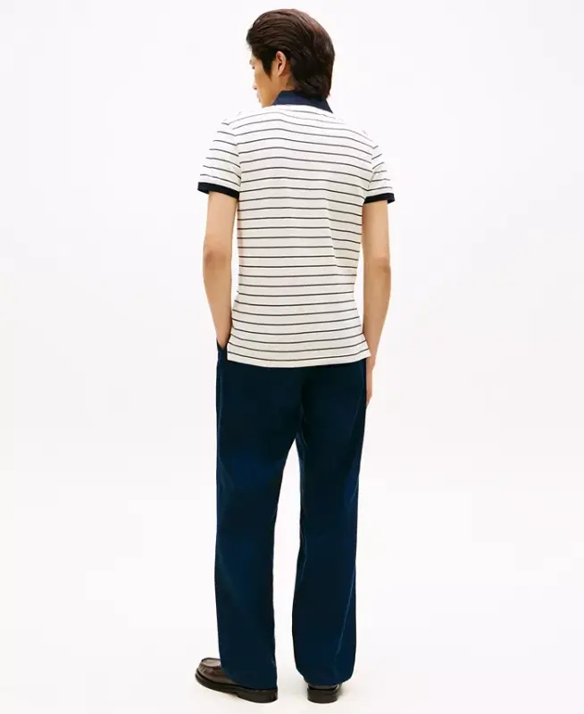 Men's 1985 Slim-Fit Polo Shirt - Ivory Petal / Desert Sky - 4