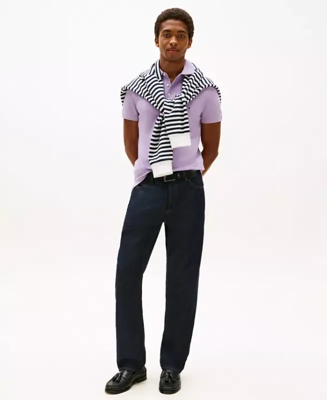 Men's 1985 Slim-Fit Polo Shirt - Lavender Heather - 2