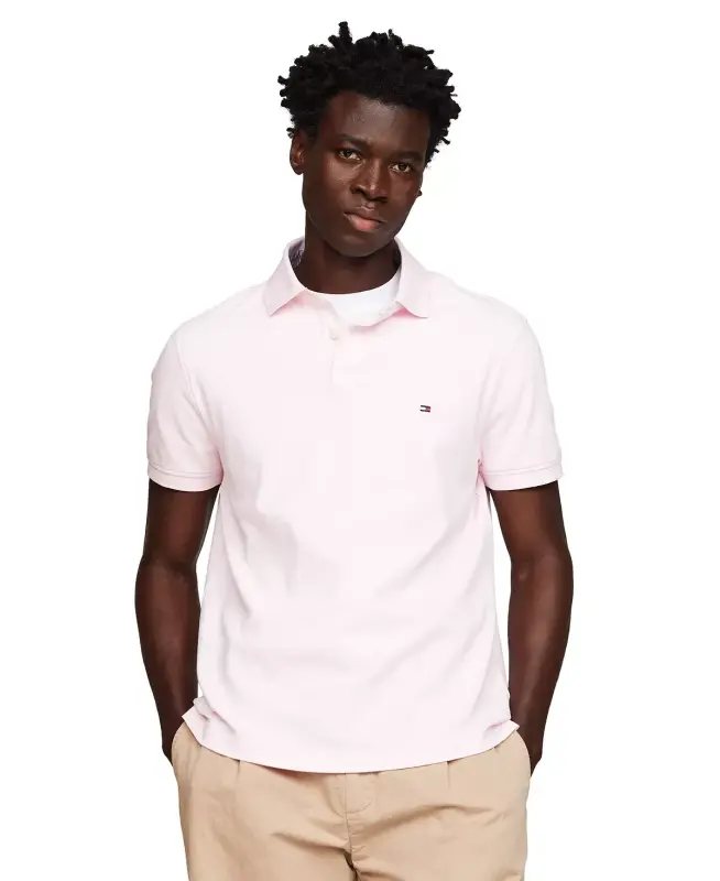 Men's 1985 Slim Fit Polo Shirt-Light Pink - 1