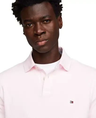 Men's 1985 Slim Fit Polo Shirt-Light Pink - 3