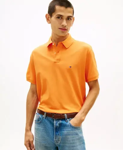 Men's Iconic 1985 Slim-Fit Polo Shirt - Orange Tulip 