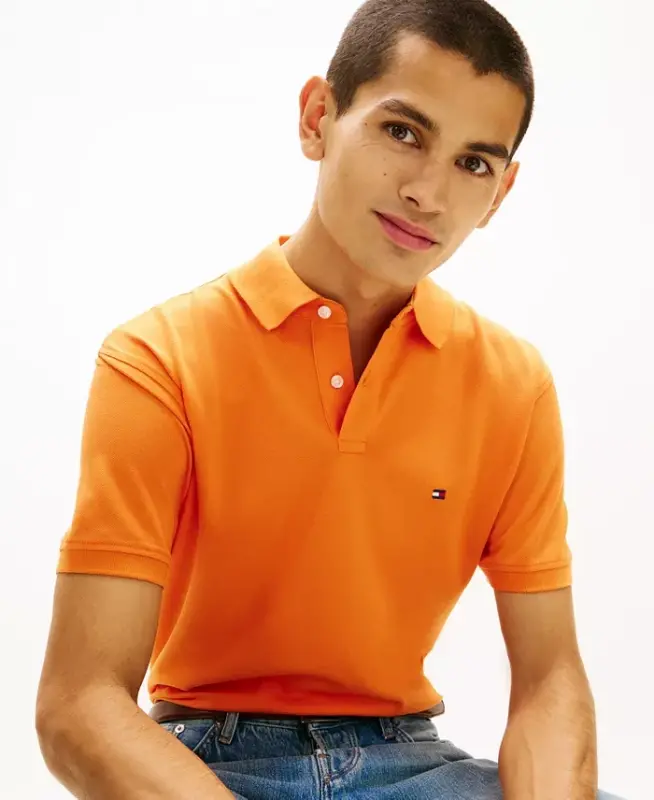 Men's 1985 Slim-Fit Polo Shirt - Orange Tulip - 4