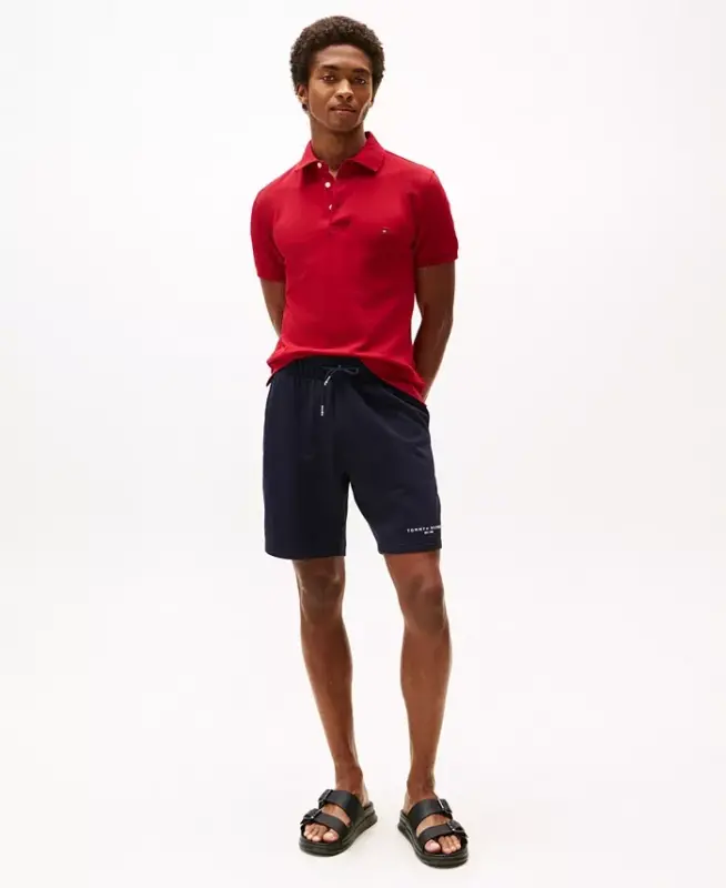 Men's 1985 Slim Fit Polo Shirt-Primary Red - 2