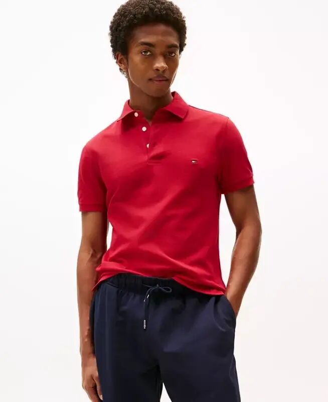 Men's 1985 Slim Fit Polo Shirt-Primary Red - TOMMY HILFIGER