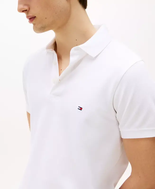 Men's 1985 Slim Fit Polo Shirt-White - 3