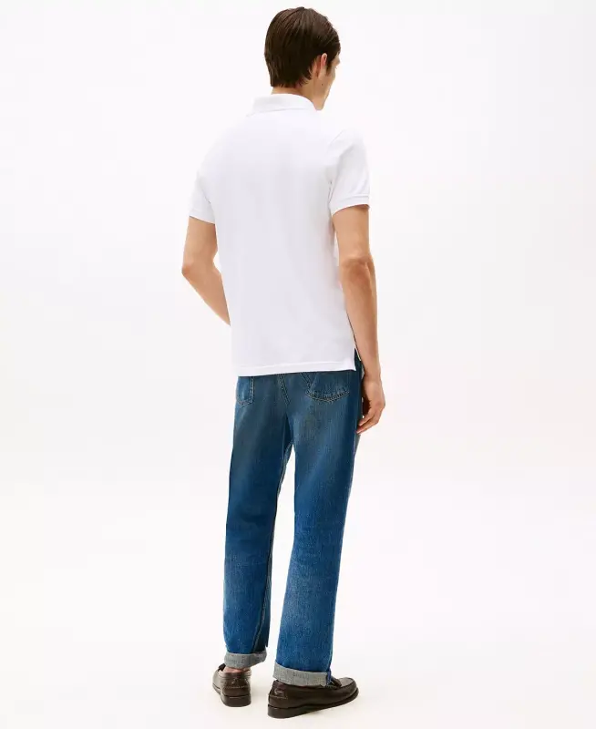 Men's 1985 Slim Fit Polo Shirt-White - 4