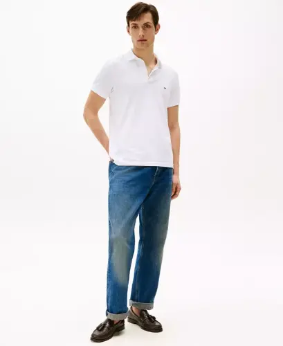 Men's 1985 Slim Fit Polo Shirt-White - TOMMY HILFIGER (1)