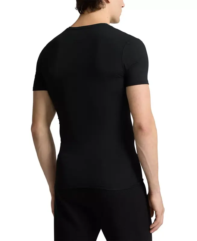 Men's 2-Pack Perfect Flex V-Neck T-Shirts-Polo Black - 3