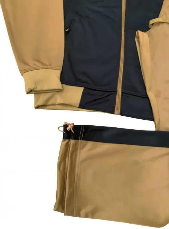 Men’s 2-Piece Tracksuit Traditional Coral Blocks Active Track Jacket and Track pants Outfit - 2